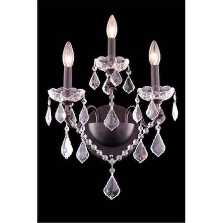 Lighting Business 2015W3DB-RC 13 x 17 in. St. Francis Collection Wall Sconce - Royal Cut, Dark Bronze LI1541707